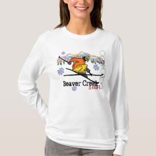 Beaver Creek skidar berghöjdhoodien Tee Shirt