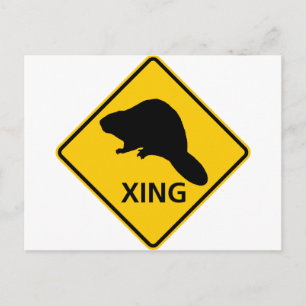 Beaver Crossing Highway-tecken Vykort