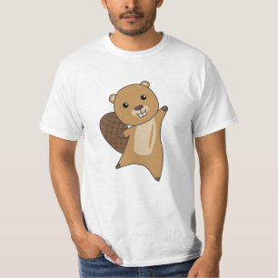 Beaver Cute Rodents För barn Funny Beaver T Shirt