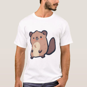 Beaver Delight � Cute Animal Art T Shirt