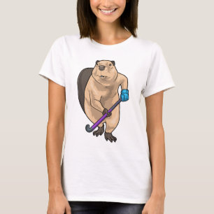 Beaver Fält hockey Hockey stick T Shirt