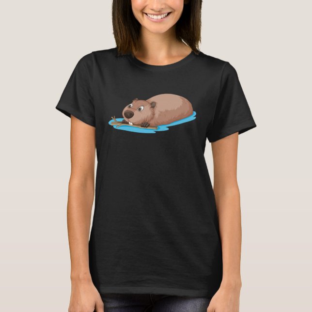 Beaver för Beaver 4 T Shirt (Framsida)