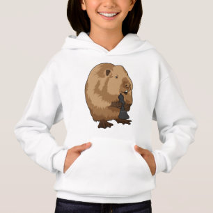 Beaver i Chess med Chess biet Bishop T Shirt