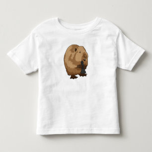 Beaver i Chess med Chess biet Bishop T Shirt