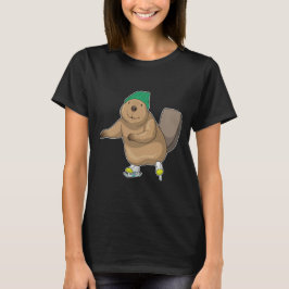Beaver Ice-skridskor T Shirt