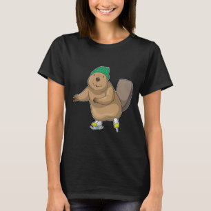 Beaver Ice-skridskor T Shirt