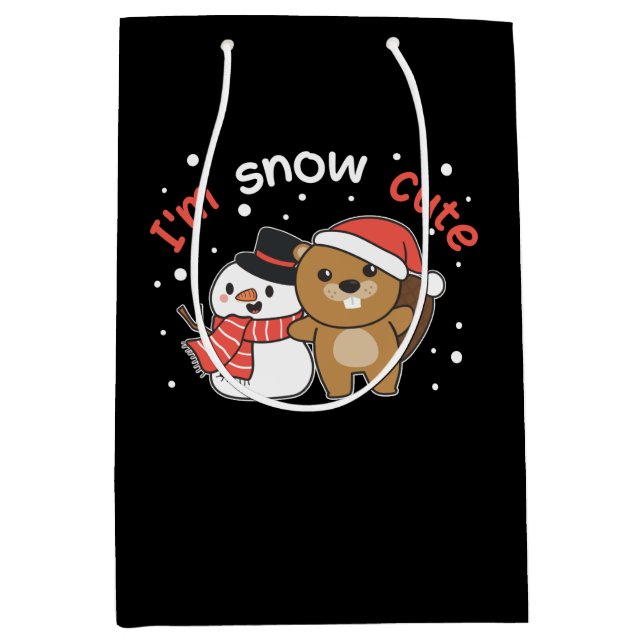 Beaver I'm Snow Cute Snowman Snow Pun (Framsidan)