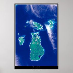 Beaver Island, Michigansatelliten poster