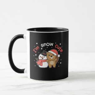 Beaver, jag är Snö Cute Snögubbe Snö Pun Mugg