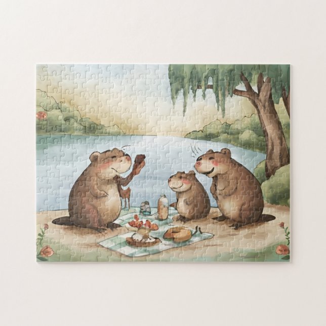 Beaver Jigszawa Puzzles Pussel (Horisontell)