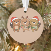 Beaver Jul Animals Cute Beaver Orn