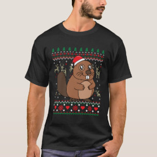 Beaver jul Ornament Gift Farm Funny Ugly T Shirt
