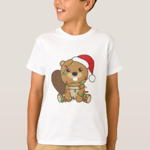 Beaver jul Winter Animals Beaver T Shirt