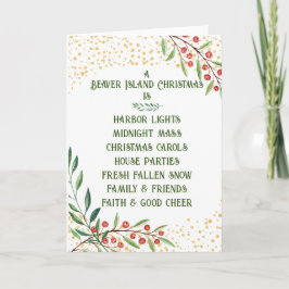 Beaver-jullkort Helgkort