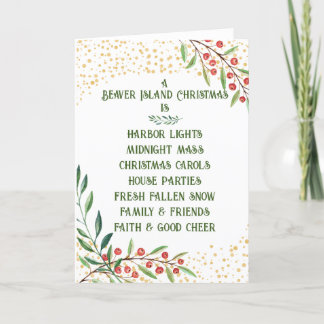 Beaver-jullkort Helgkort