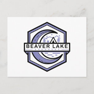 beaver lake arkansas moon hexa vykort