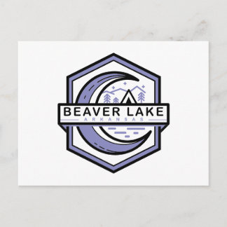 beaver lake arkansas moon hexa vykort