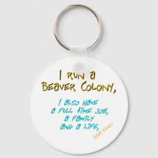 beaver leader turquoise nyckelring