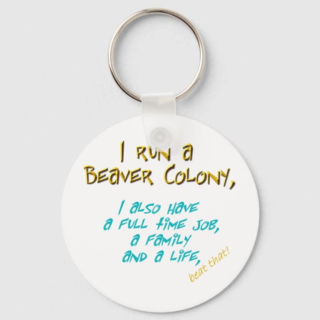 beaver leader turquoise nyckelring (Framsida)