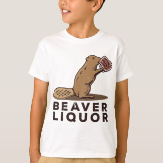 Beaver Liquor Drinking T Shirt