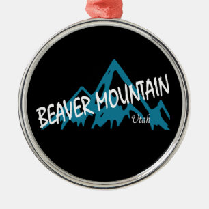 Beaver Mountain Resort Berg Julgransprydnad Metall
