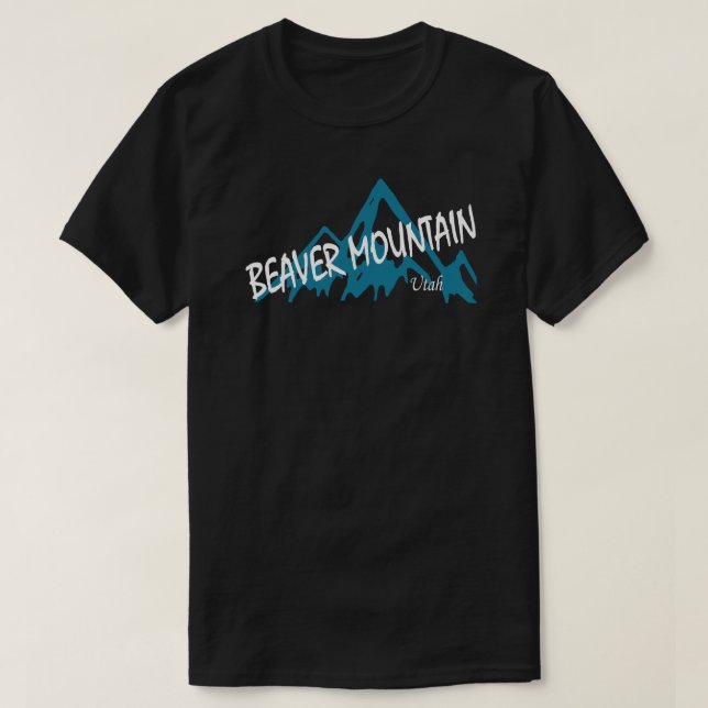 Beaver Mountain Resort Mountains T Shirt (Design framsida)