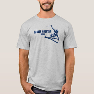 Beaver Mountain Resort Utah Skier T Shirt