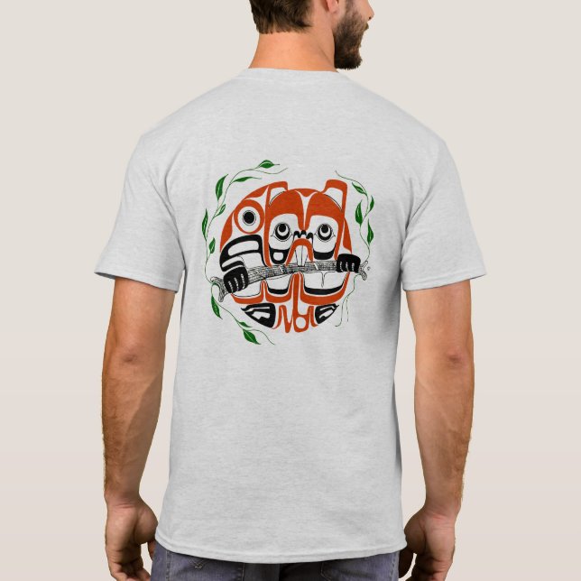 Beaver - NW Kusten Native American Stil T-Shirt (Baksida)
