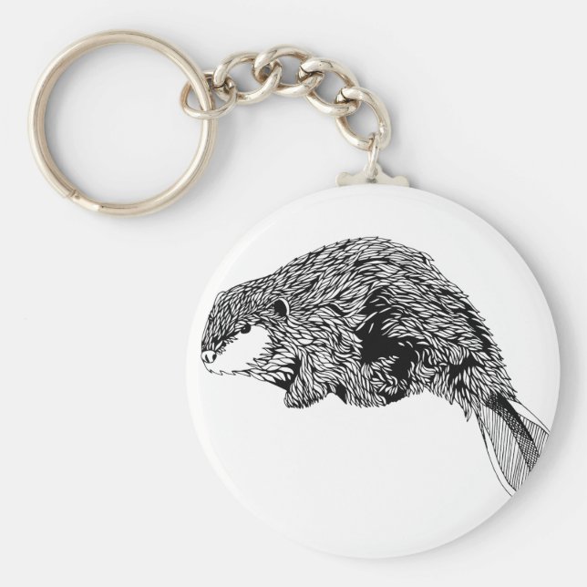 Beaver-Nyckelring Nyckelring (Framsidan)