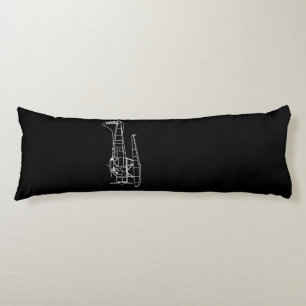 Beaver On Flyter Sea Flygplan Piot Funny Gift Kroppskudde