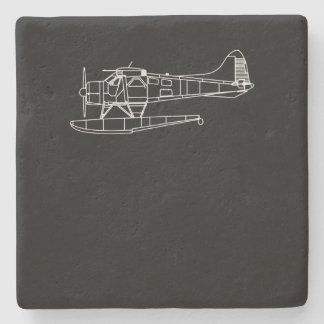 Beaver On Flyter Sea Flygplan Piot Funny Gift Stenunderlägg