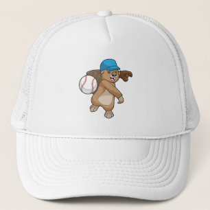 Beaver på Baseball Sports med sockel Keps