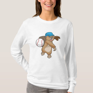 Beaver på Baseball Sports med sockel T Shirt