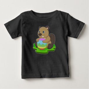 Beaver Påsk Påskägg T Shirt