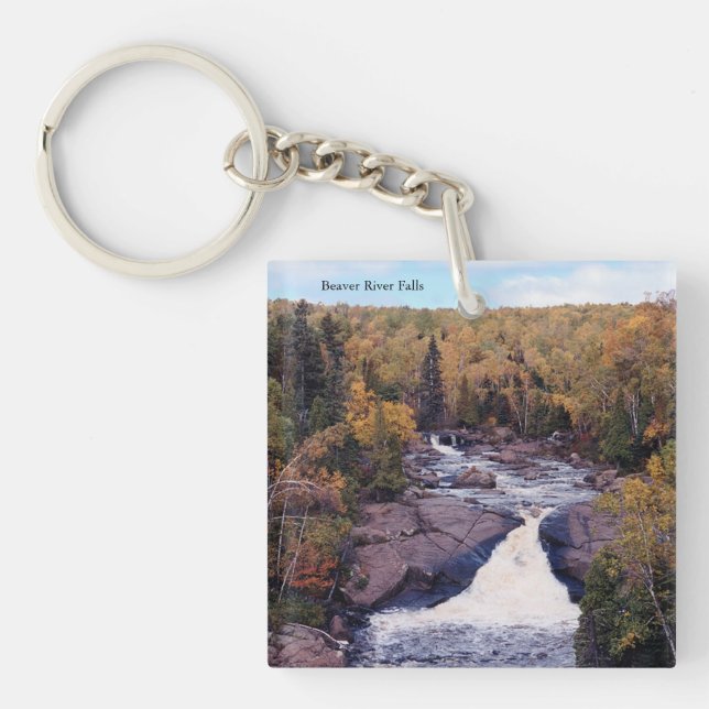 Beaver River Falls acrylic nyckelring (Framsidan)
