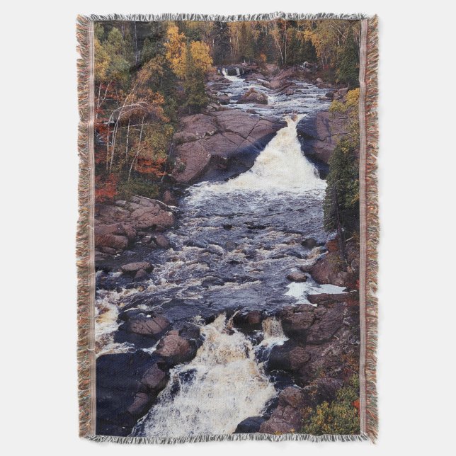 Beaver River Falls, hög täckfilt Filt (Framsidan Vertikal)