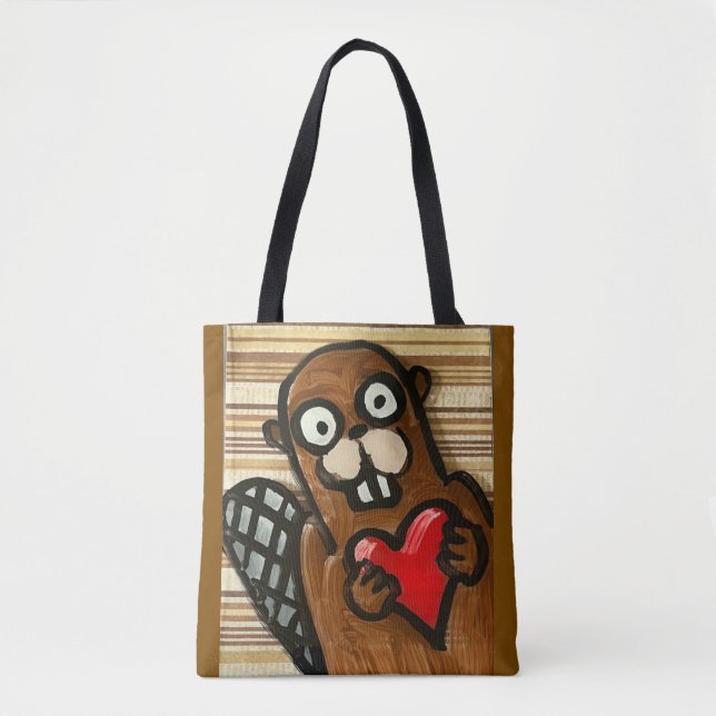 Beaver Shoulder Bag Tygkasse (Framsida)