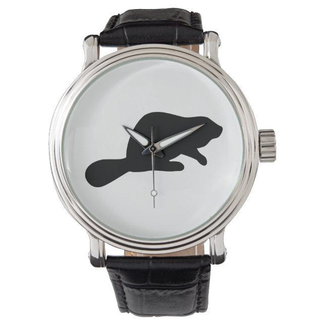 Beaver Silhouette Armbandsur (Framsida)