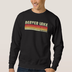Beaver Sjö Arkansas Funny Fishing Camping (sommar) Lång Ärmad Tröja