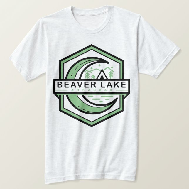 beaver sjö arkansas måne shine hexa t shirt (Design framsida)