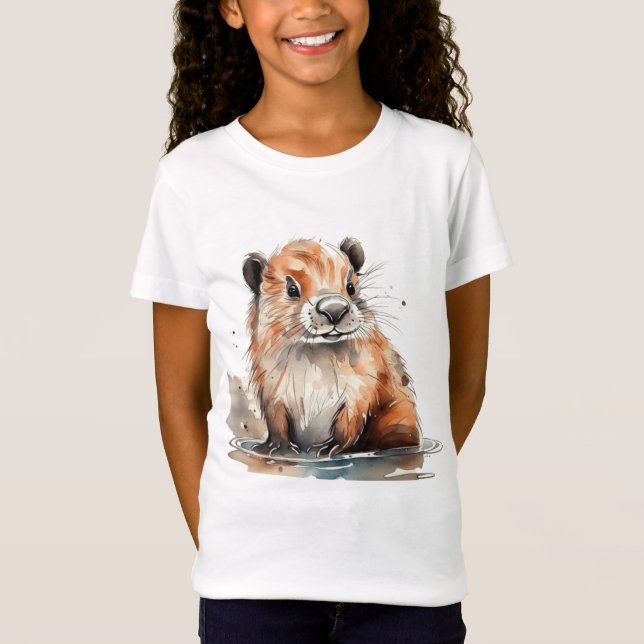 Beaver-skjorta T Shirt (Framsida)