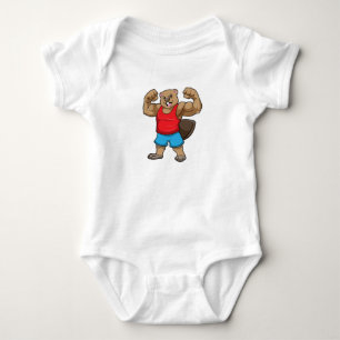 Beaver som BodyBuilder med stor Upper-arm T Shirt