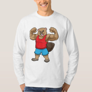Beaver som BodyBuilder med stor Upper-arm T Shirt
