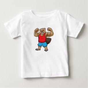 Beaver som BodyBuilder med stor Upper-arm T Shirt