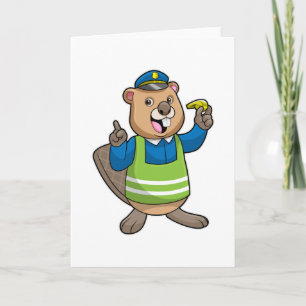 Beaver som polischef med visshet kort