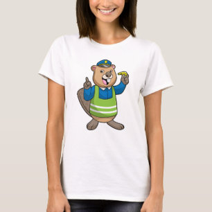 Beaver som polischef med visshet t shirt