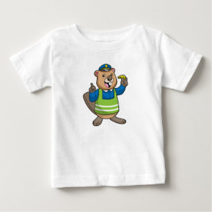 Beaver som polischef med visshet t shirt