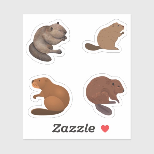 Beaver Stickers Klistermärken (Ark)