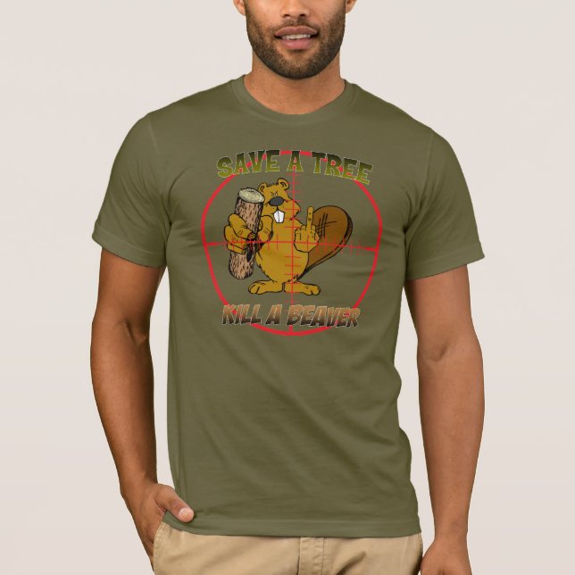 BEAVER TRÄD SHIRT TEE SHIRT (Framsida)