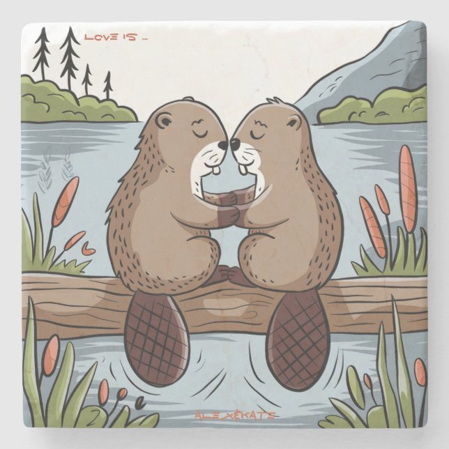 Beaver Valentine Stenunderlägg (Framsidan)